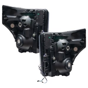 Ford F-350 Headlight Assemblies - ORACLE Lighting - ColorSHIFT w/ BC1 Controller - Black - `11-`16 Ford F-350 Headlight Assemblies - ORACLE Lighting - ColorSHIFT w/ BC1 Controller - Black - `11-`16